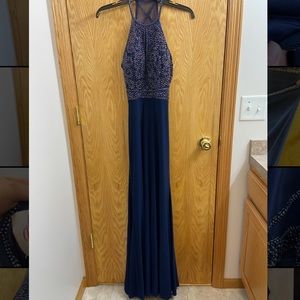 Navy prom dress